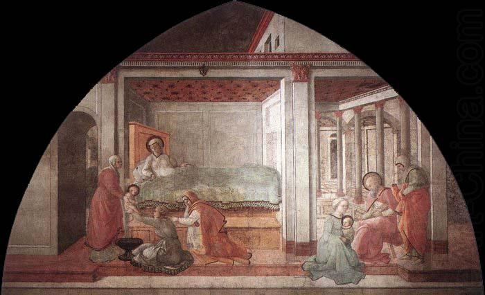Birth and Naming St John, Fra Filippo Lippi